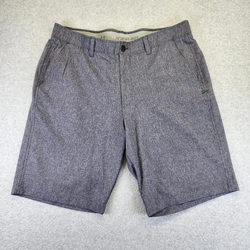 Under Armour Match Play Vented Golf Shorts Gray Mens 36 Performance